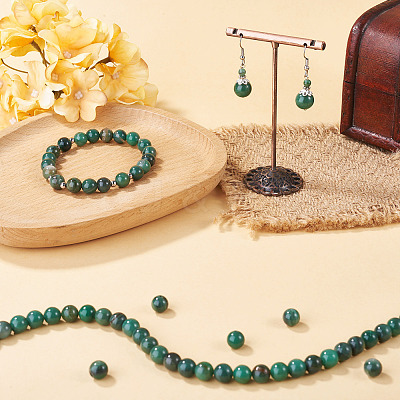 1Strand Natural African Jade Beads Strands G-TA0003-50B-1