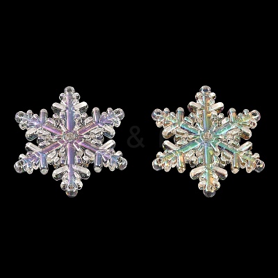 UV Plating Rainbow Iridescent Acrylic Chandelier Component Links SACR-A002-03A-1
