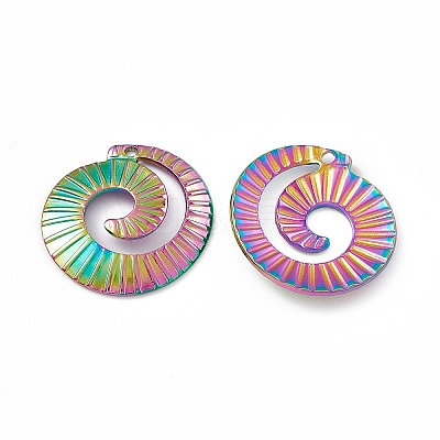Ion Plating(IP) 304 Stainless Steel Pendants STAS-B031-07R-1