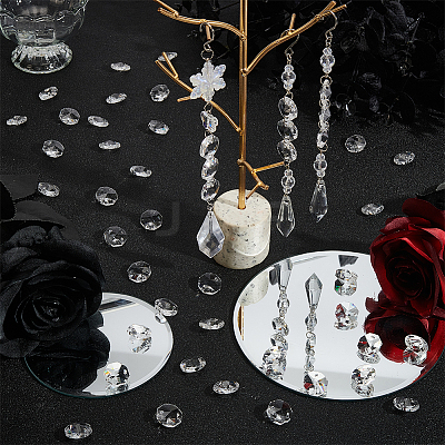 100Pcs Octagon Sew on Glass Rhinestone GLAA-SP0001-82A-02-1