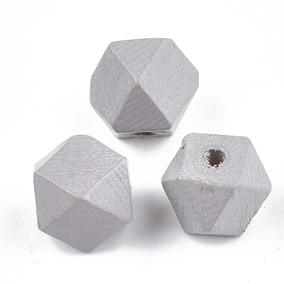 Painted Natural Wood Beads WOOD-S049-03A-07-1