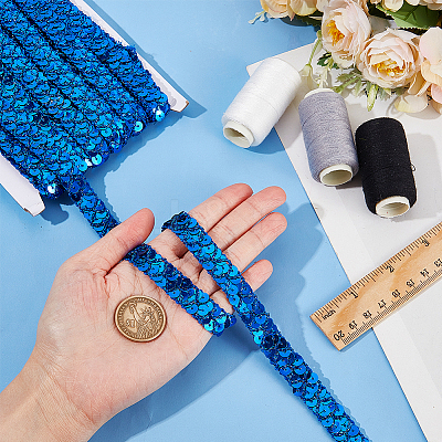 13M Polyester Paillette Elastic Beads OCOR-WH0079-169A-1