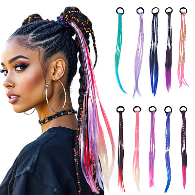 10Pcs 10 Colors High Temperature Silk Hair Wigs PHAR-TA0001-12-1