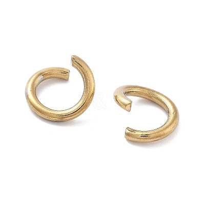 Ion Plating(IP) 304 Stainless Steel Open Jump Rings STAS-M081-01G-08-1