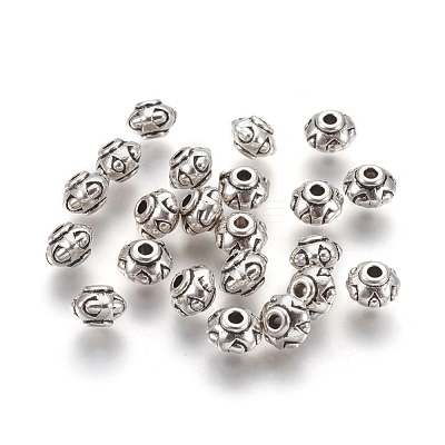 Tibetan Style Spacer Beads TIBEB-A24612-AS-FF-1