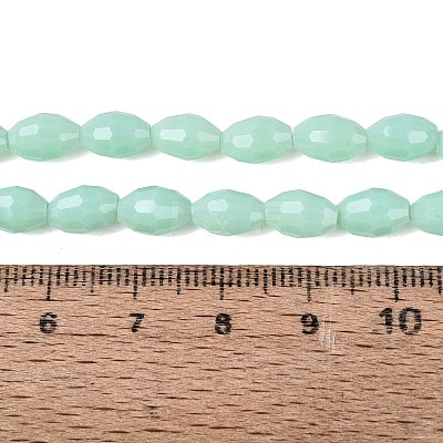 Opaque Solid Color Glass Beads Strands GLAA-N071-01A-C05-1