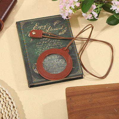2Pcs Neck Wear Magnifying Glass AJEW-CA0005-27B-1