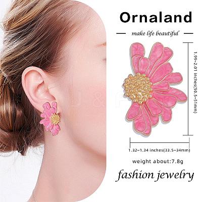 Vintage Flower Stud Earrings for Women JE1095D-1