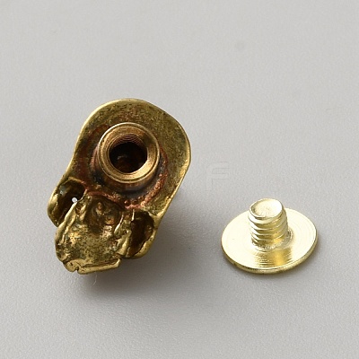 Halloween Theme Brass Decorative Rivets KK-WH0101-033AB-1