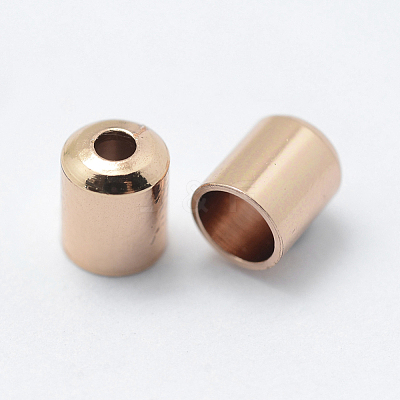 Brass Cord Ends KK-K206-05RG-1