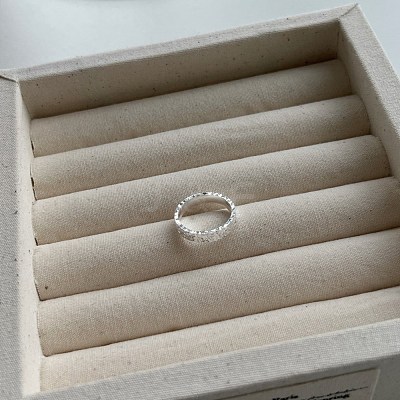 Fish Scale Pattern 925 Sterling Silver Finger Rings RJEW-Q814-13S-1