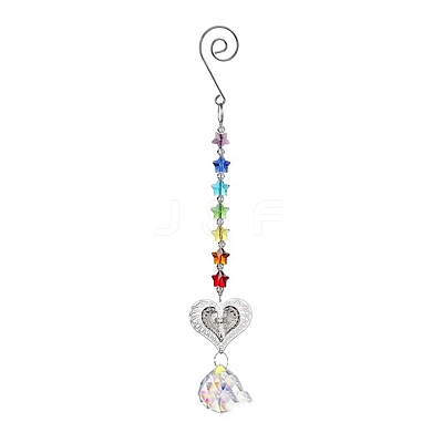 Crystal Glass Sun Catcher Pendant PW-WG24D91-04-1