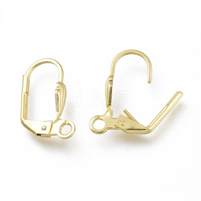 Brass Leverback Earring Findings KK-Z007-28G-1