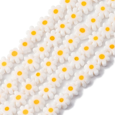 Handmade Millefiori Glass Bead Strands LAMP-J035-6mm-44-1