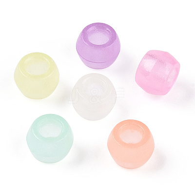 Transparent Luminous Acrylic Beads OACR-N137-34-1