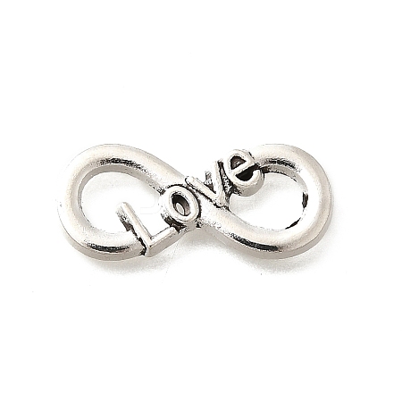 Tibetan Style Alloy Love Infinity Linking Rings PALLOY-D291-22AS-1