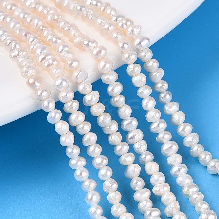 Natural Cultured Freshwater Pearl Beads Strands PEAR-T006-16A-1