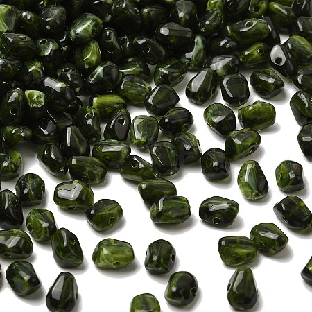 Opaque Acrylic Imitation Gemstone Beads OACR-G061-04C-1