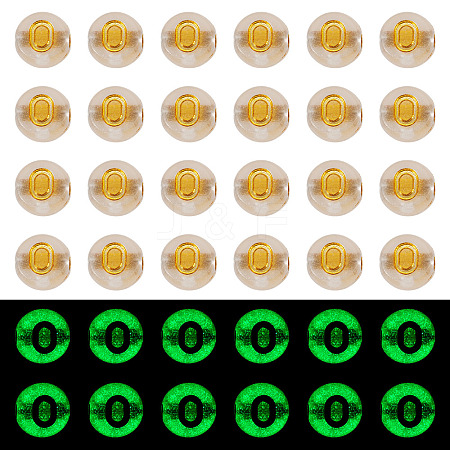50G Luminous Transparent Acrylic Beads OACR-TAD0001-01O-1
