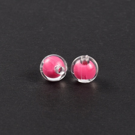 Acrylic Beads MACR-WH0007-09E-1