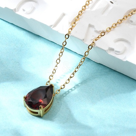 304 Stainless Steel Necklaces NJEW-R022-01G-01-1