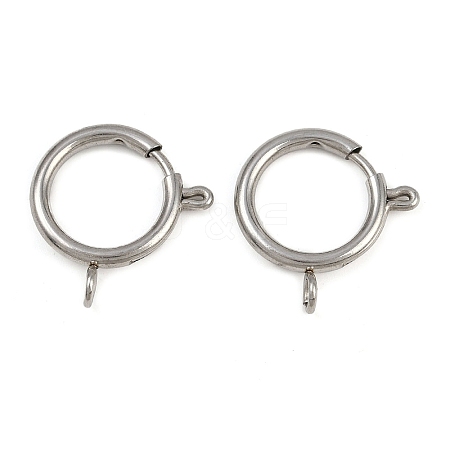 304 Stainless Steel Spring Ring Clasps LS-STAS-B095-05I-P-1