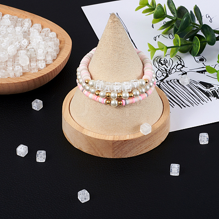 Transparent Acrylic Enamel Beads TACR-TA0001-14-1