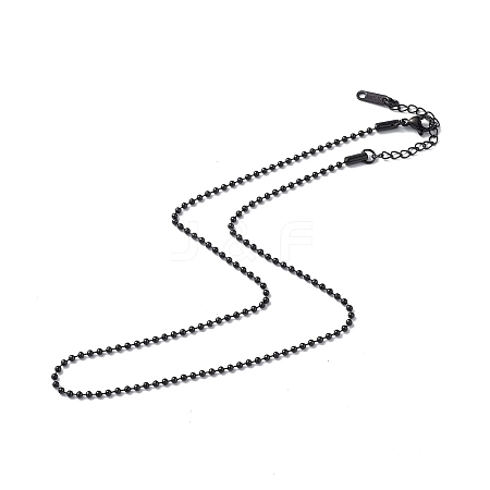 304 Stainless Steel Ball Chain Necklace for Men Women NJEW-K245-017C-1