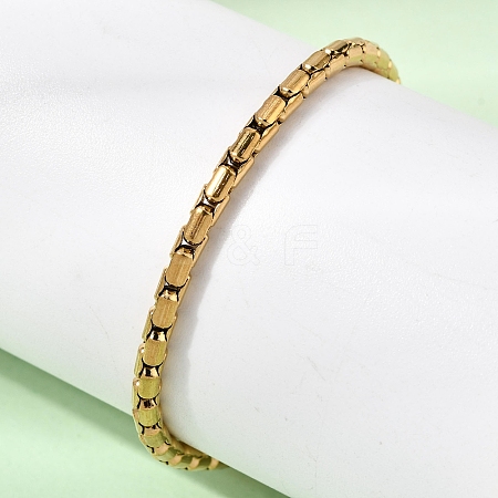 304 Stainless Steel Boston Link Chains Bracelets for Women BJEW-A158-02F-G-1