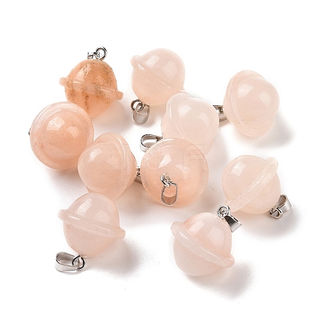 Natural Pink Aventurine Pendants G-B041-01P-17-1