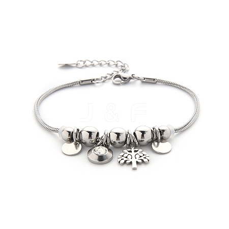 Alloy Beaded Bracelets PW-WG3770E-03-1