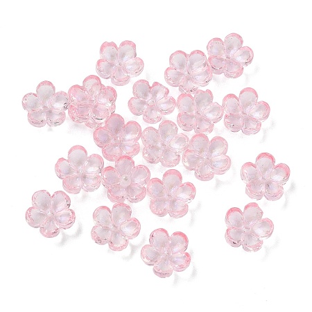 Dyed & Heated Glass Bead Caps GLAA-C042-01K-1