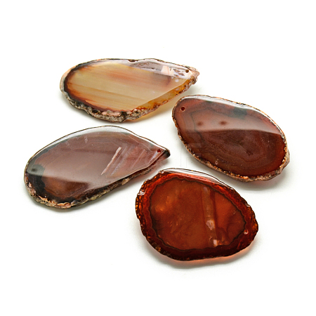 Natural Brazilian Agate Big Pendants G-R418-65-1