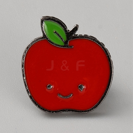 Apple Enamel Pins JEWB-WH0020-089-1