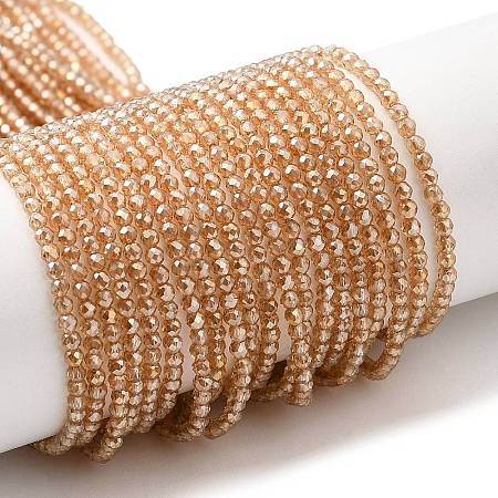 Transparent Electroplate Glass Beads Strands LS-GLAA-H021-01A-PL01-1