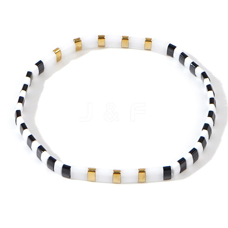Bohemian Style Glass Seed Beaded Stretch Bracelets for Women Men LS-ZJ1483-9-1