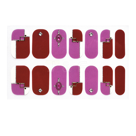 Full Cover Nombre Nail Stickers MRMJ-S060-ZX3390-1