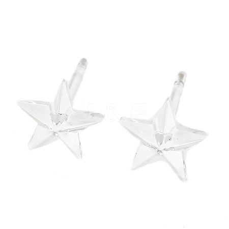 Resin Stud Earring Findings X1-FIND-H046-11-1