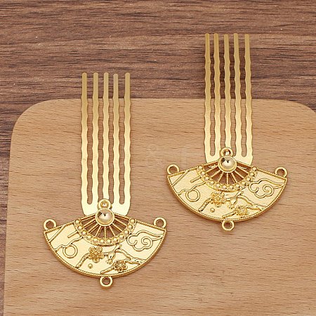 Alloy Hair Comb Finding PW-WGEE8D4-02-1