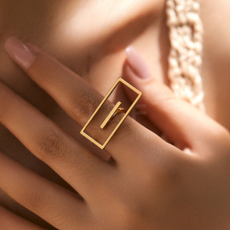 Brass Cuff Rings LS-RJEW-Z097-04G-1