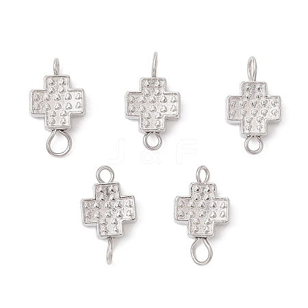 Alloy Cross Connector Charms PALLOY-JF04057-1