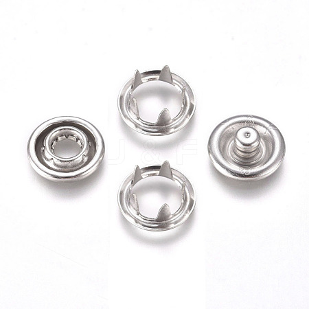 Copper Buttons Snap Stud Cap Socket Set KK-WH0033-89P-1