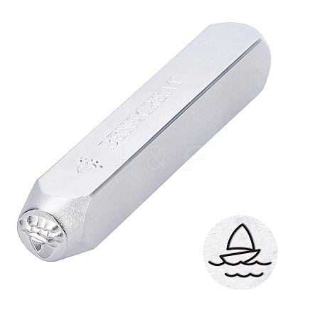 Iron Metal Stamps AJEW-BC0001-60-007-1