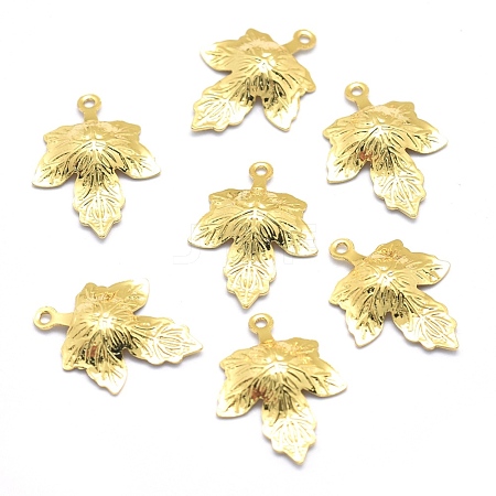 Brass Pendants KK-P155-07G-NR-1