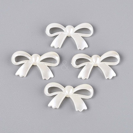 ABS Plastic Imitation Pearl Beads OACR-T018-09-1
