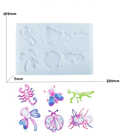 DIY Food Grade Silhouette Silicone Pendants Mold PW-WG22420-01-1