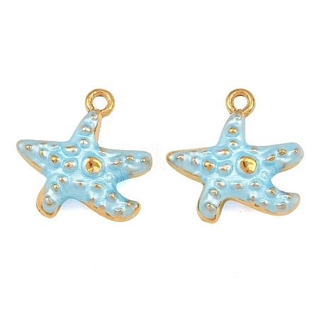 304 Stainless Steel Enamel Charms SA-CBAF5D5-17G-01-1