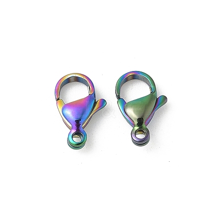 304 Stainless Steel Lobster Claw Clasps STAS-T065-15mm-34RC-1