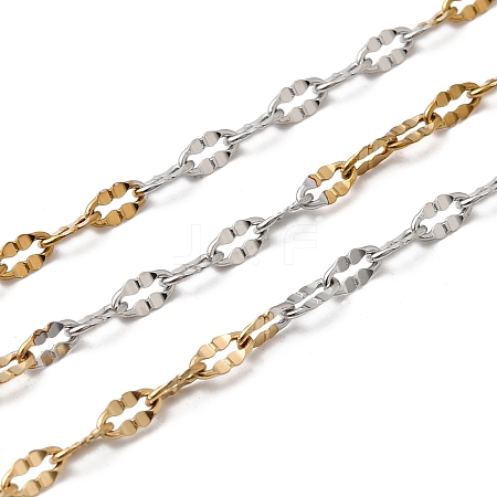 Two Tone 304 Stainless Steel Dapped Chains CHS-P029-02A-A-1