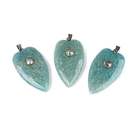 Natural Amazonite Pendants G-Q601-47E-1